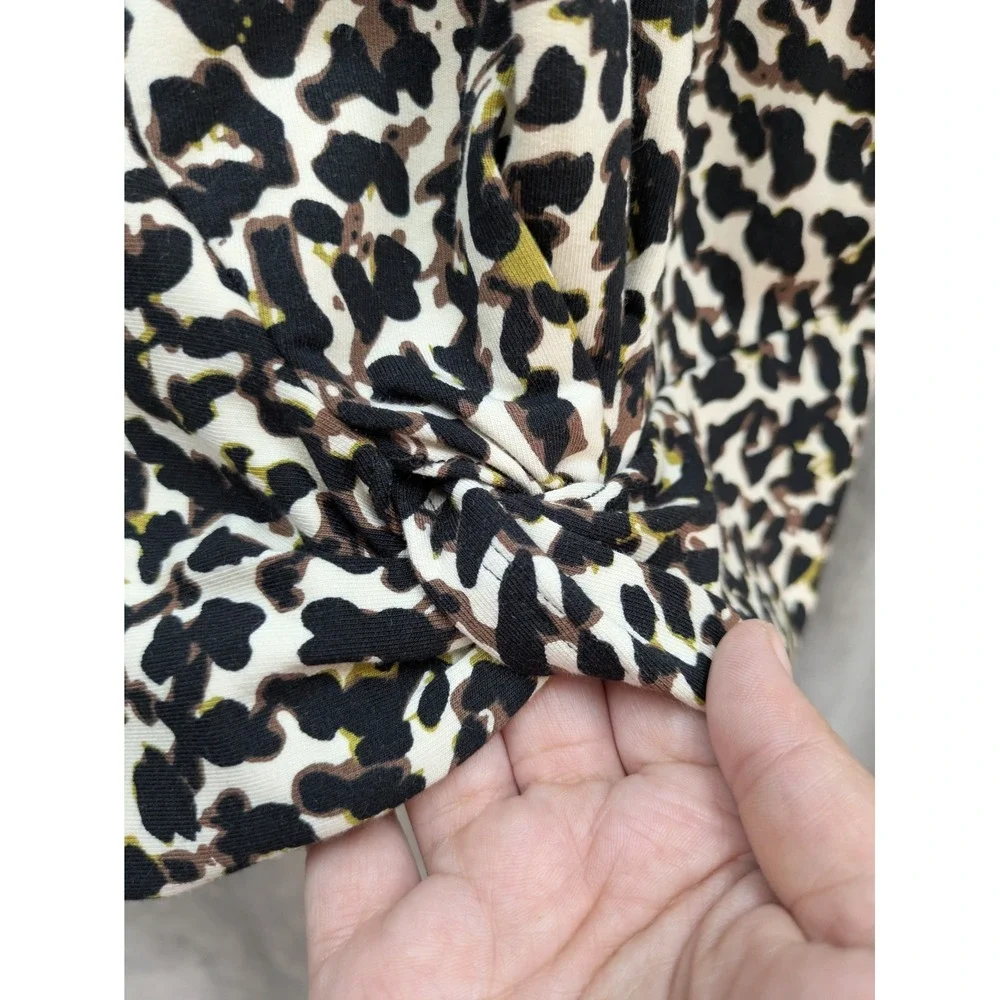 Cabi Top Womens XXL Knotty Tank Leopard Animal Print Casual Edgy‎ Party Y2K 90s